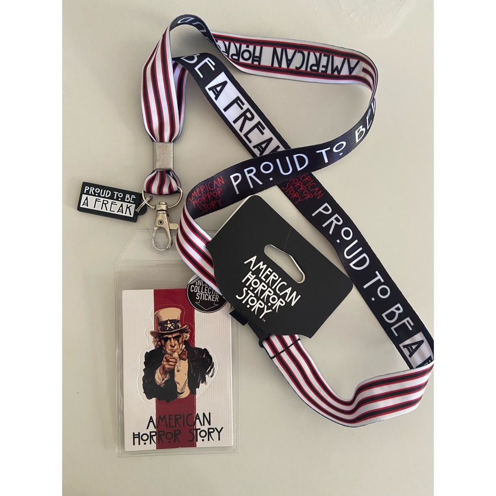 NWT American Horror Story Freak Show Lanyard